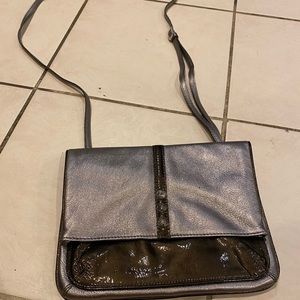 Silver Cross Body Bag